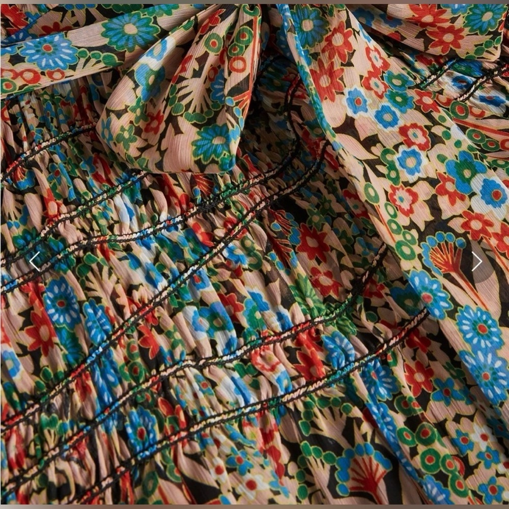 NWT Ted Baker London Tiania Black Floral Mini Dress Sz 8 (3) Spring Summer Party - Picture 9 of 10